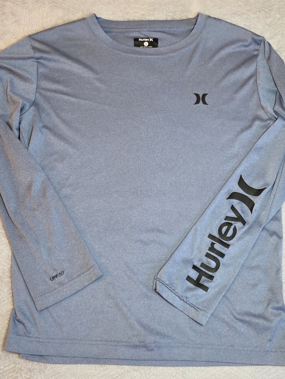 Hurley Nike Dri-Fit Youth Large Long Sleeve UPF 50 Top
